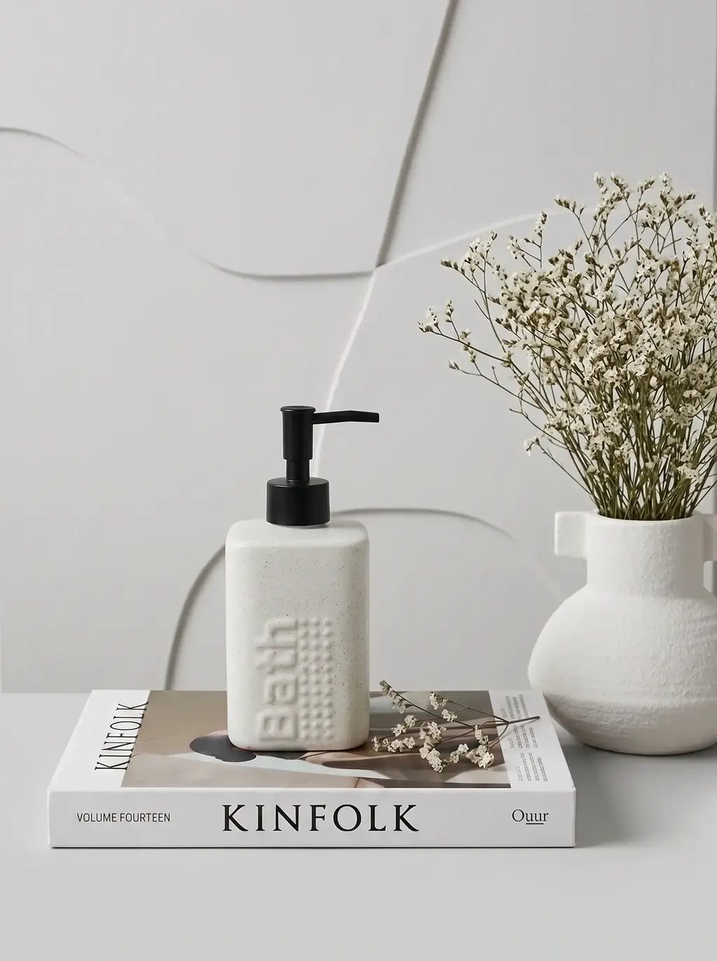 Dispenser Bath Blanco