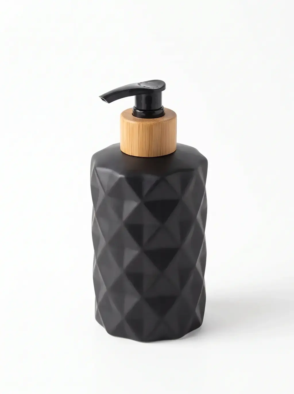 Dispenser Rombos Negro para Jabón 330ml