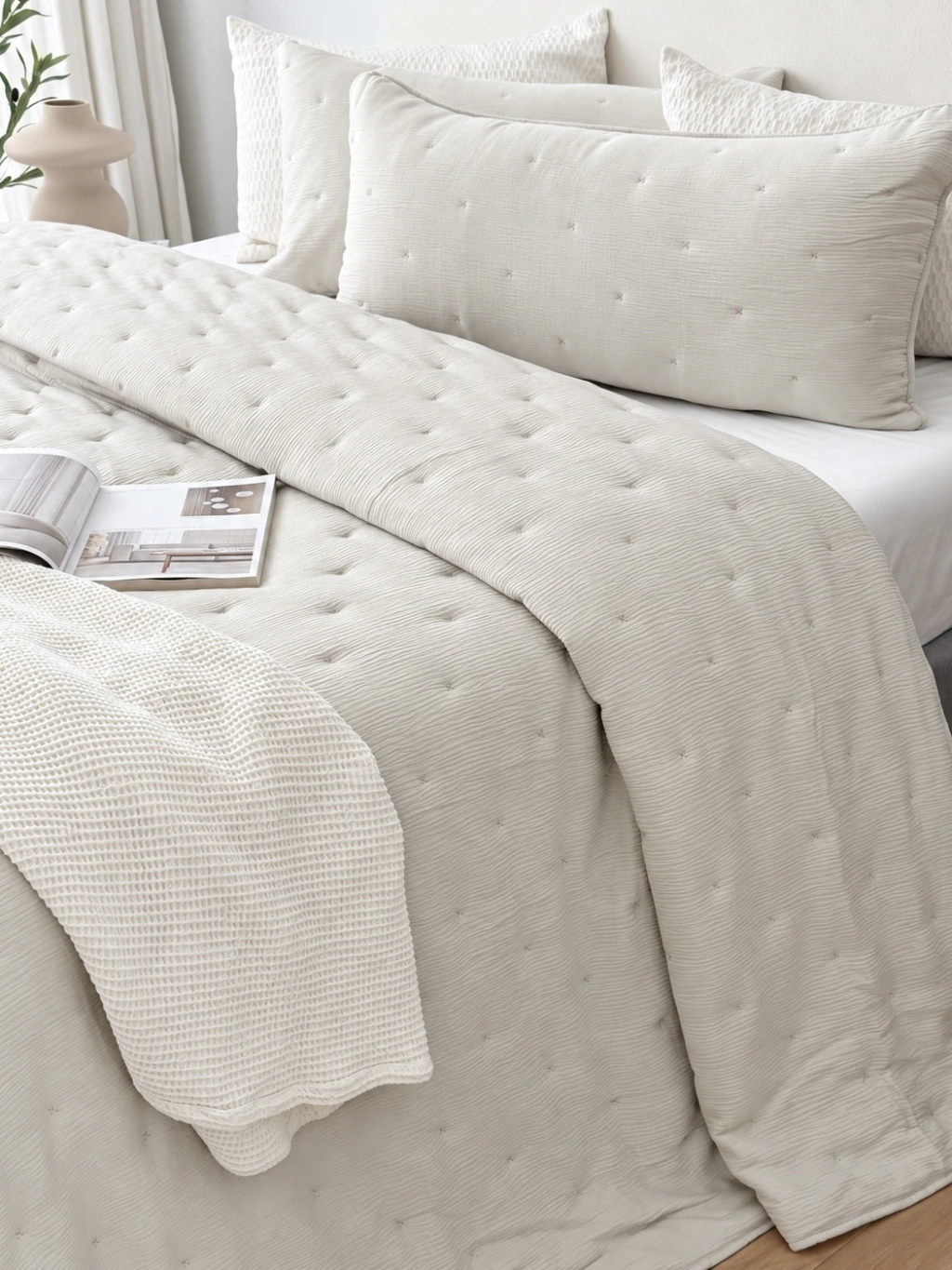 Kit Cubrecama Indiana Beige