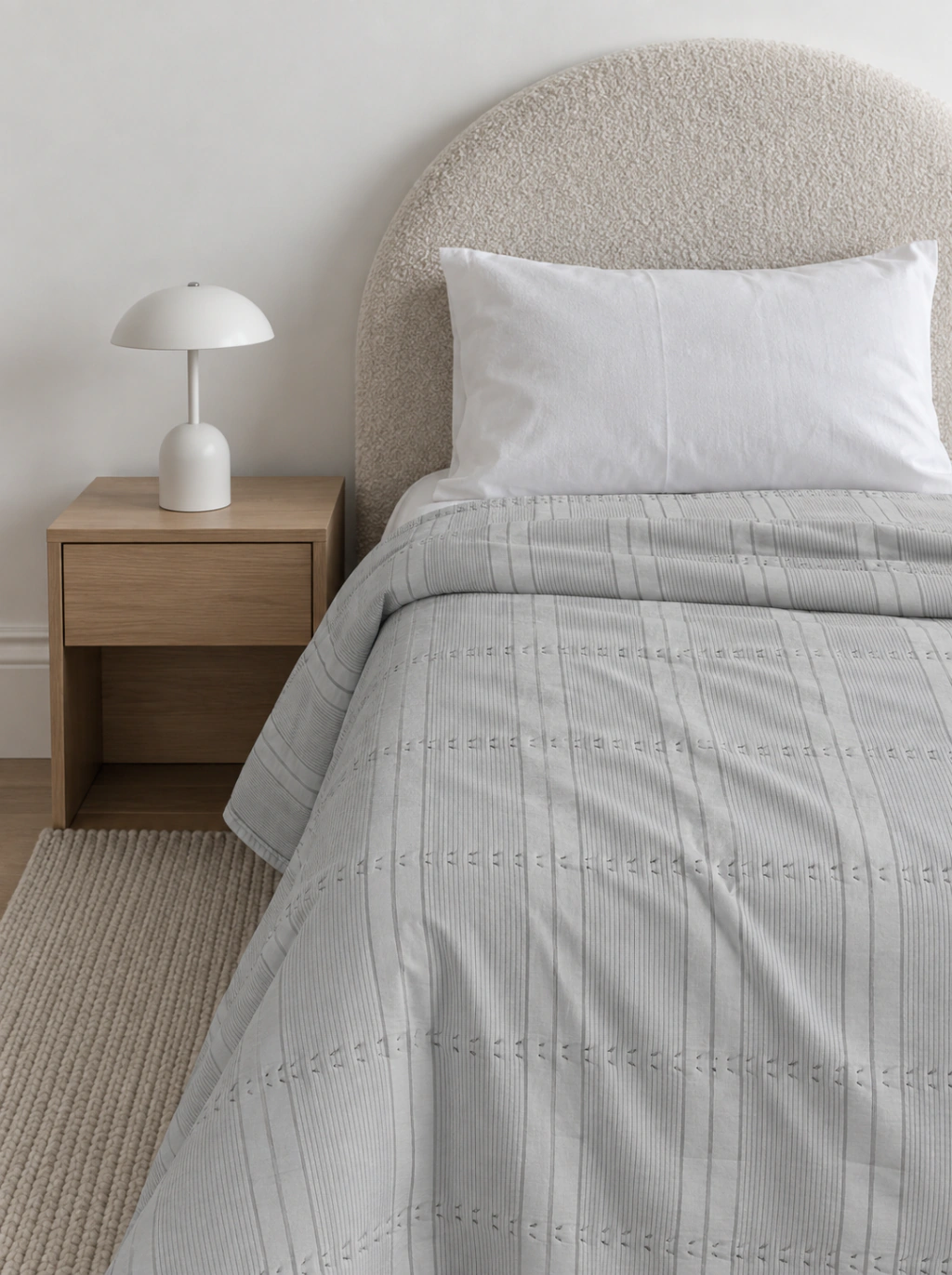 Cubrecama Boston Twin Gris GH-2039T/G