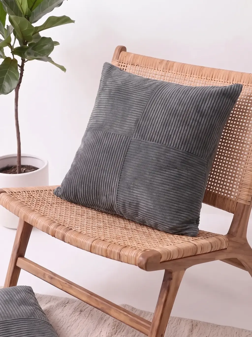 Funda 45x45 Benín Gris Oscuro