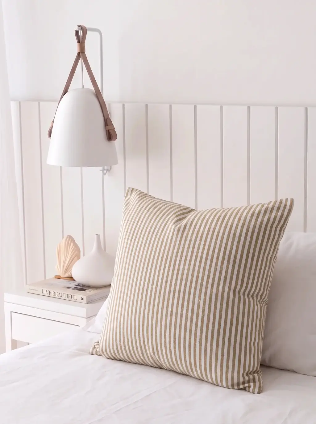 Funda 50x50 Rayada Beige