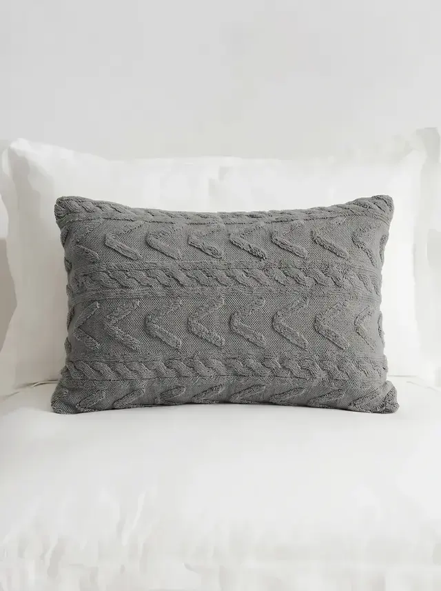 Funda Jacquard Gris Grafito 50x70 GH-0018GF