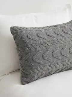 Funda Jacquard 60X40 Gris Grafito GH-0019GF, foto 3 de 4