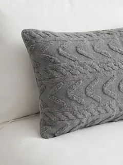 Funda Jacquard 60X40 Gris Grafito GH-0019GF, foto 4 de 4