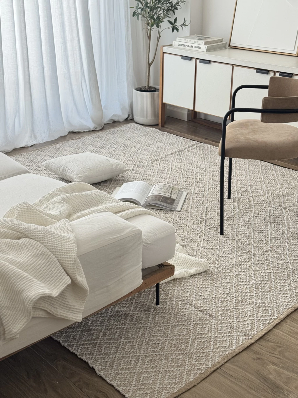 Alfombra c/ Textura Beige Claro 2,30x2,50 Mts