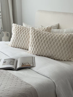 Funda Jacquard Panal 50X70 Off White GH-0041, foto 4 de 9