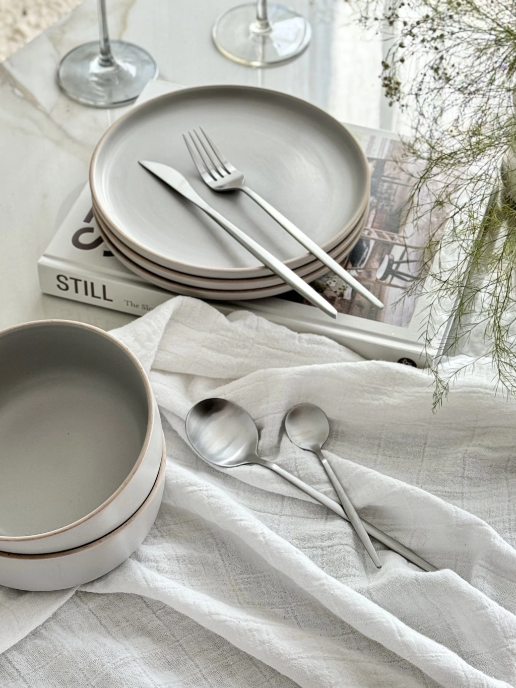 Set x16 Cubiertos Plateados