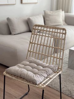 Pillow Para Silla Rayado Beige GH-1887, foto 3 de 7