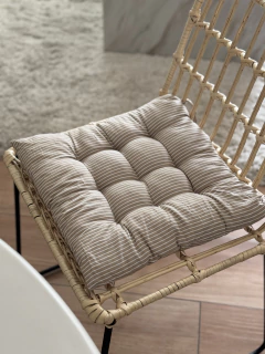 Pillow Para Silla Rayado Beige GH-1887, foto 4 de 7