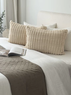 Funda Jacquard Bastón 50X70 Beige GH-0038, foto 4 de 11