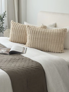 Funda Jacquard Bastón 50X70 Beige GH-0038, foto 3 de 11
