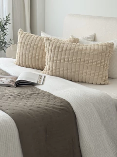 Funda Jacquard Bastón 50X70 Beige GH-0038, foto 2 de 11