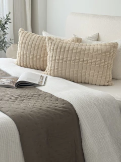 Funda Jacquard Bastón 50X70 Beige GH-0038, foto 1 de 11