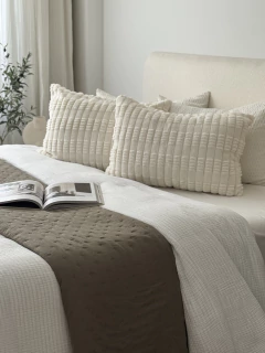 Funda Jacquard Baston 50X70 Off White GH-0038, foto 2 de 12