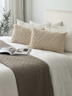Funda Jacquard Rombos 60X40 Beige GH-0036, foto 3 de 9