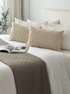 Funda Jacquard Rombos 60X40 Beige GH-0036, foto 2 de 9