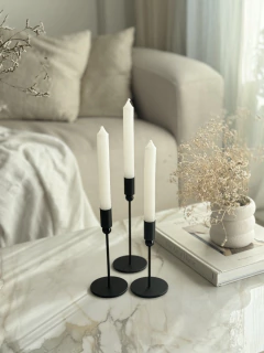 Porta Vela Negro x3 pcs GH-458-24-6, foto 1 de 4
