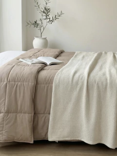 Acolchado 4 Estaciones California King Beige GH-0012-K/BG, foto 2 de 5