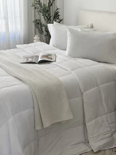Acolchado Waffle Queen Blanco GH-0083Q/BL, foto 2 de 15