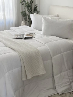 Acolchado Waffle Twin Blanco GH-0083T/BL, foto 4 de 15