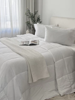 Acolchado Waffle Twin Blanco GH-0083T/BL, foto 1 de 15