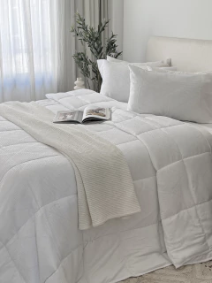 Acolchado Waffle Twin Blanco GH-0083T/BL, foto 2 de 15