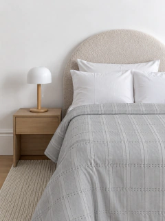Cubrecama Boston King Gris GH-2039K/G, foto 4 de 4