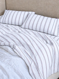 Juego de Sabanas Stripe Blue Tommy Hilfiger, foto 1 de 4