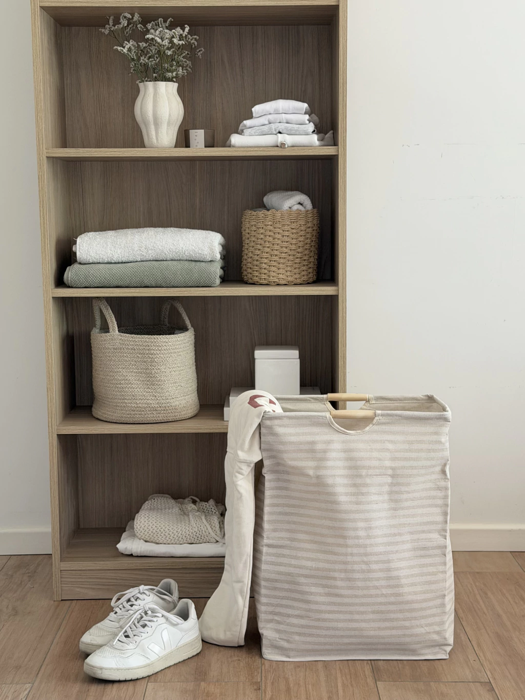 Cesto de ropa Lineas Beige GH-2340