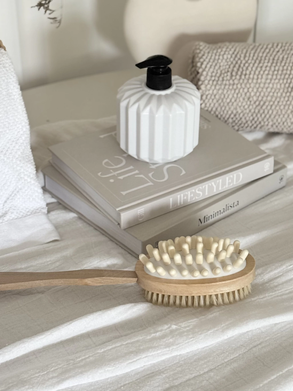 Cepillo Corporal Dual c/ Mango de Madera GH-1796