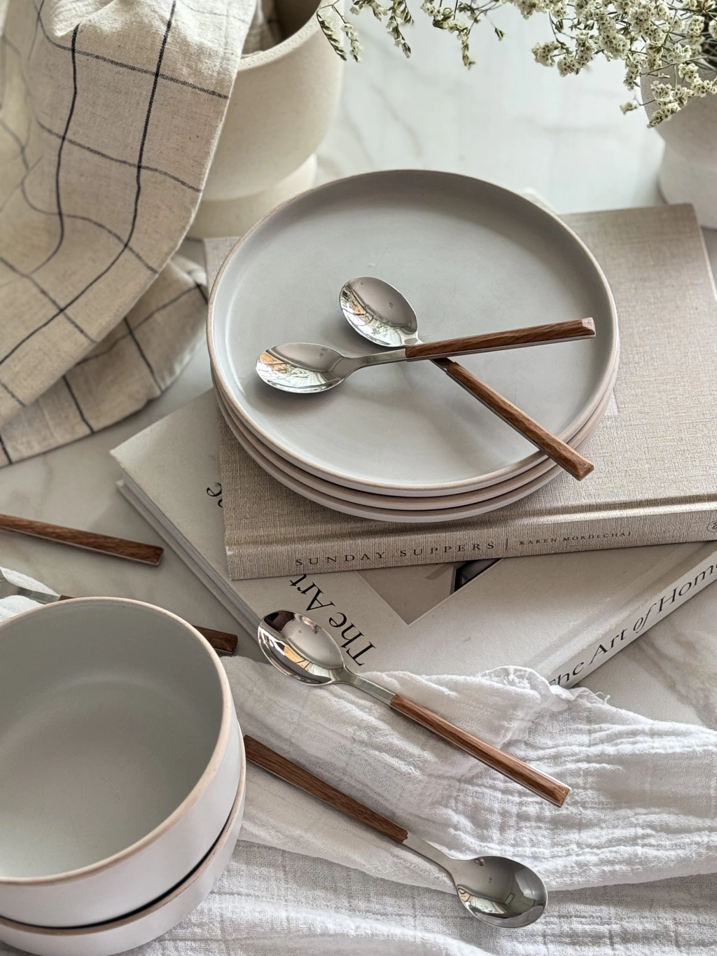 Set x6 Cucharas Para Té mango efecto madera GH-500