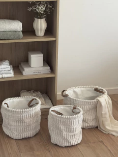 Set x3 Cestos Nube Blanco GH-2336, foto 4 de 13