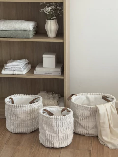 Set x3 Cestos Nube Blanco GH-2336, foto 3 de 13