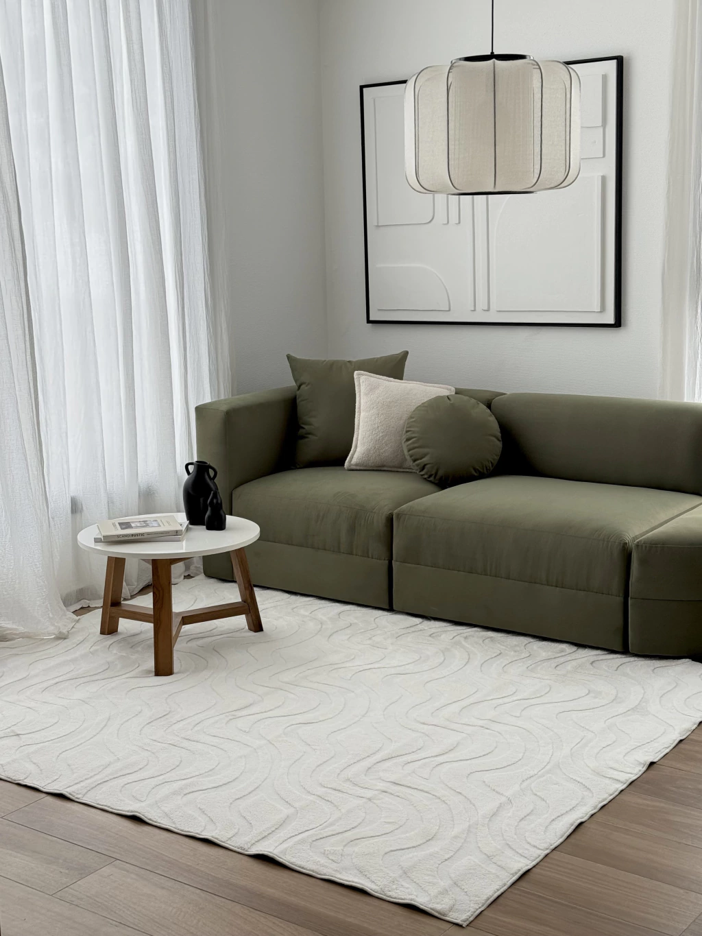 Alfombra XL Líneas Crema GH-001CM