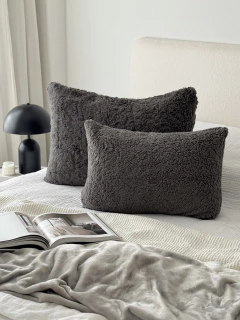 Funda Sherpa Gris Oscuro 50X70 GH-0020GO, foto 2 de 8