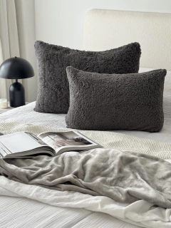 Funda Sherpa Gris Oscuro 50X70 GH-0020GO, foto 3 de 8