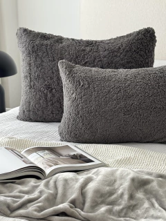 Funda Sherpa Gris Oscuro 50X70 GH-0020GO, foto 4 de 8