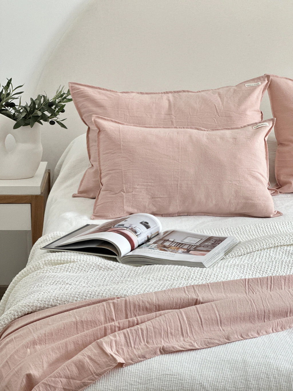 Pie De Cama Tusor Rosa 120X280
