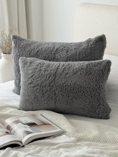 Funda Sherpa Gris Medio 50X70 GH-0020GM, foto 3 de 11