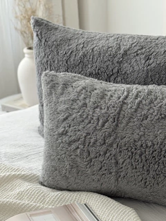 Funda Sherpa Gris Medio 50X70 GH-0020GM, foto 4 de 11