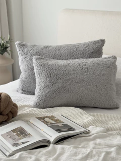 Funda Sherpa Gris Claro 60X40 GH-0021GC, foto 3 de 10