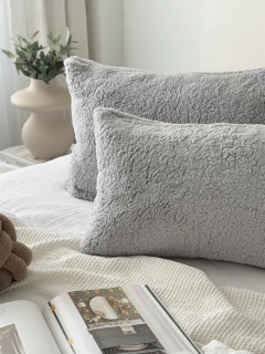 Funda Sherpa Gris Claro 60X40 GH-0021GC, foto 4 de 10