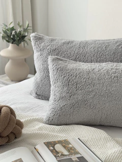 Funda Sherpa Gris Claro 50X70 GH-0020GC, foto 4 de 9