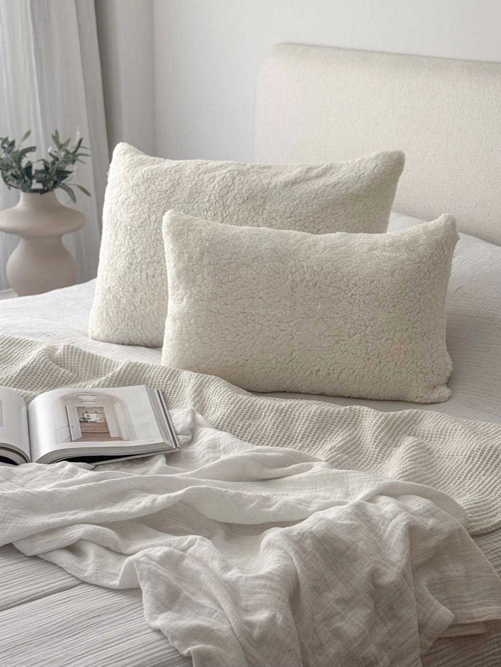 Funda Sherpa Off White 50x70 GH-0020OFF