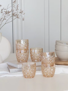 Set x6 Vasos Burbuja Ambar GH-0022AM, foto 1 de 11