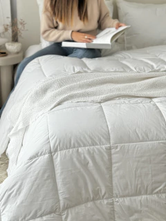 Acolchado Premium 100% Alg Queen Blanco GH-0090/Q-BL, foto 3 de 6