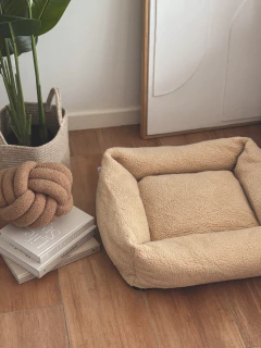 Cama Para Mascotas Bucle Beige 56x52x18 cm GH-001587-P/BG, foto 2 de 6