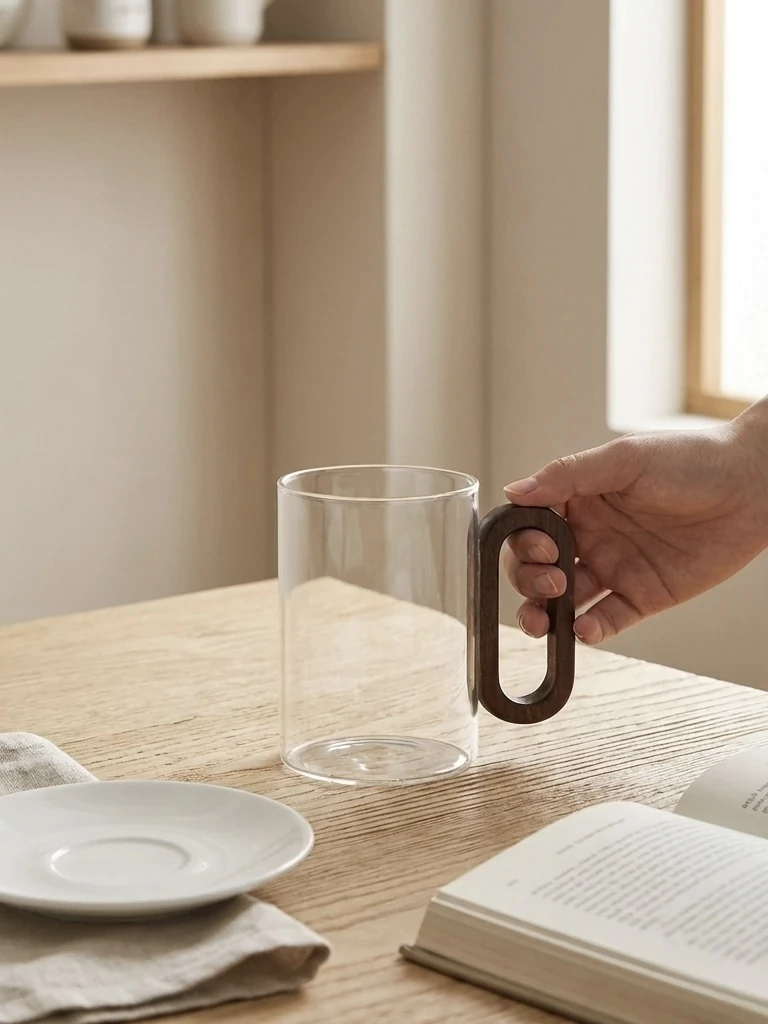 Taza de vidrio Oval GH-2402