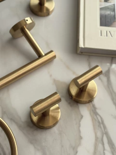 Set de accesorios para Baño x5 Pzas Oro GH-0033ORO, foto 3 de 7